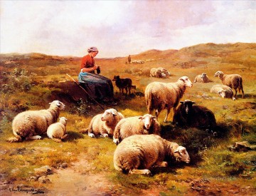 リームプッテンの羊飼い Oil Paintings